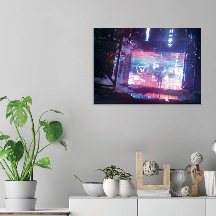 Cyberpunk Workshop - Acrylic Wall Art Poster Print