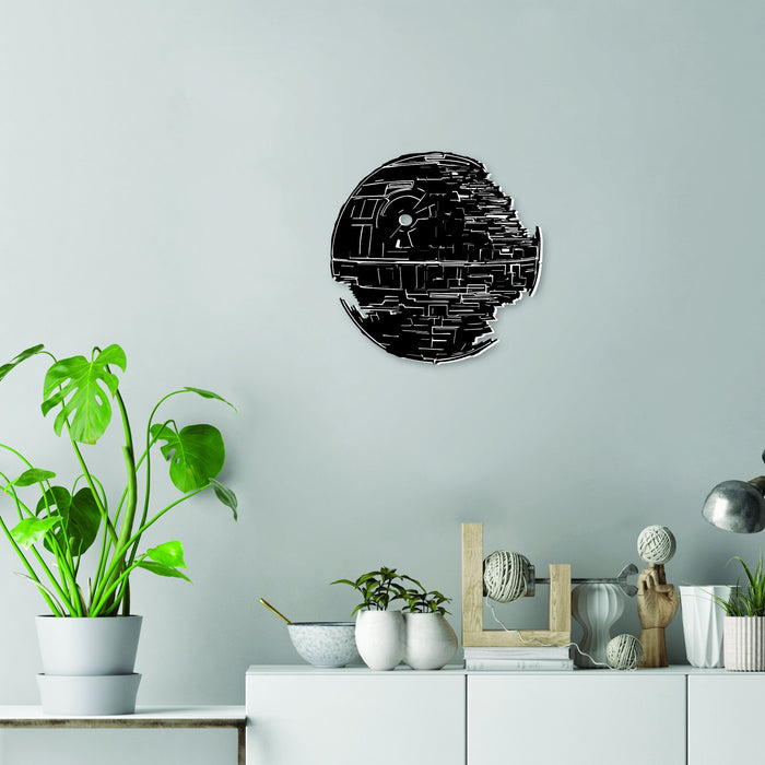 HD Star Wars Death Star Print Wall Mounted Signage, Indoor Outdoor, Man Cave, Home Bar