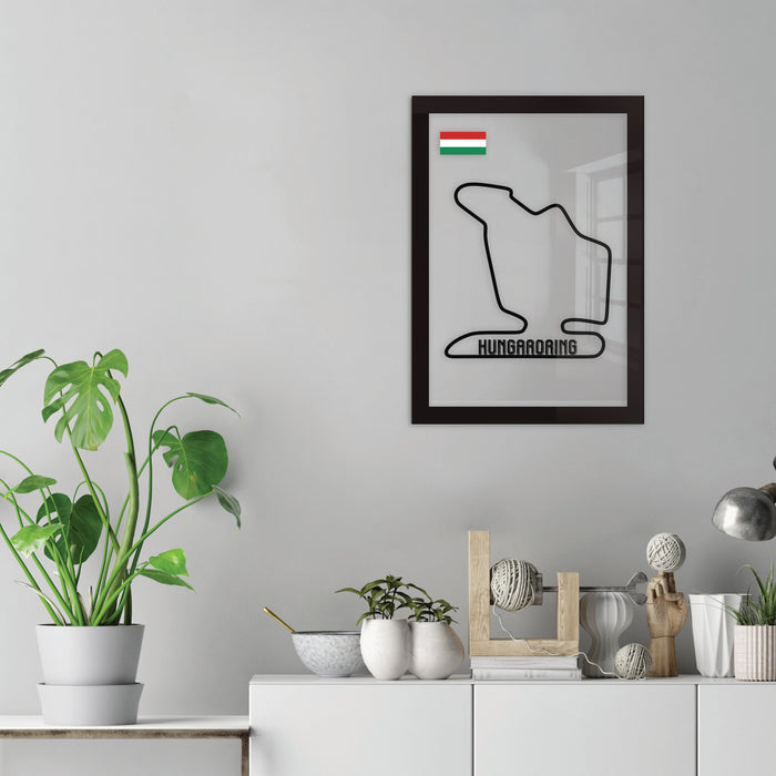 Personalised Acrylic Glass Famous F1 Formula One Race Tracks/ Circuit Father's Day Wall Art, Custom Signed Message