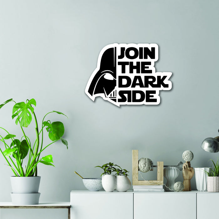 HD Star Wars Print Wall Mounted Signage, Indoor Outdoor, Man Cave, Home Bar - Join the Dark Side