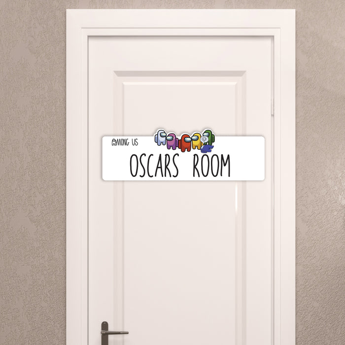 Personalised Among Us Door Sign - Kids room, Games Room, Gaming Sign, Wall Décor, Name Sign Gift Present