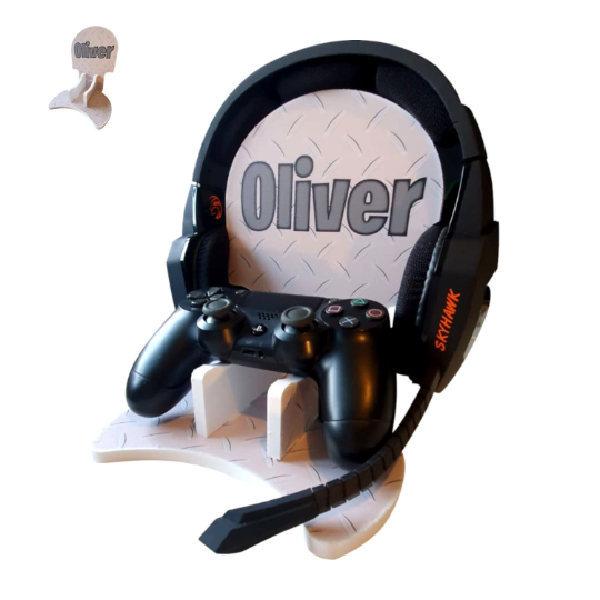 Personalised Gaming Bundle Controller Headset Stand, Gamer Holder, Xbox Gift, Game Gift Present Holder Headphone Stand