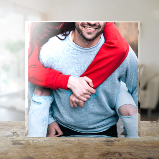 Perfect Personalised Gift, Photo Square Acrylic Block Your Image Custom Print, High Definition Printed Gift Present - Memory Picture