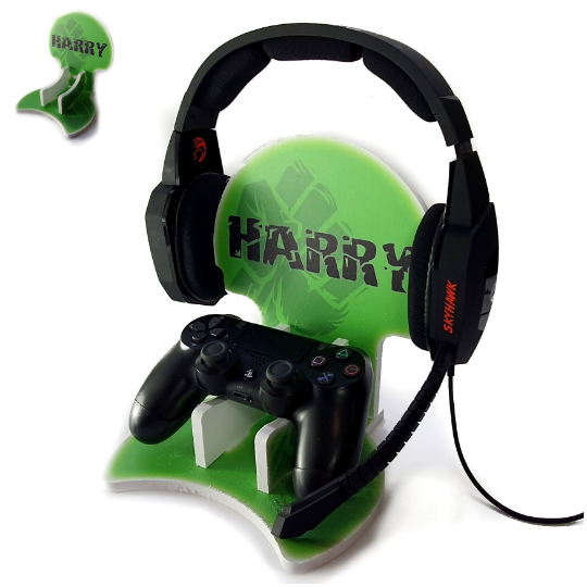Personalised Gaming Bundle Controller Headset Stand, Gamer Holder, Xbox Gift, Game Gift Present Holder Headphone Stand