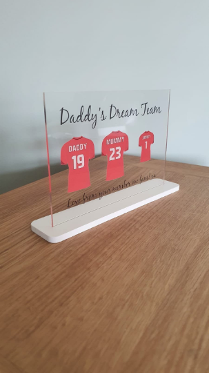 Personalised Football Shirt Plaque