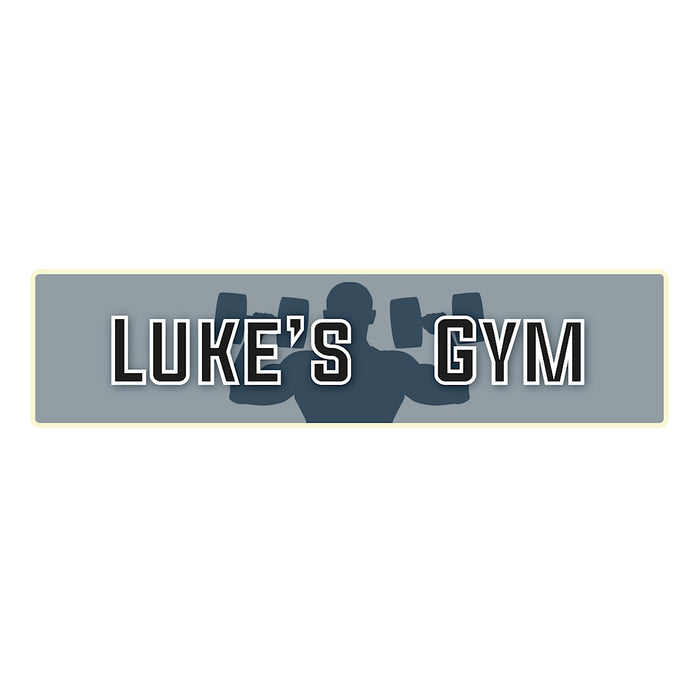 Personalised Gym Sign (Your Text) - Mancave Workout Room