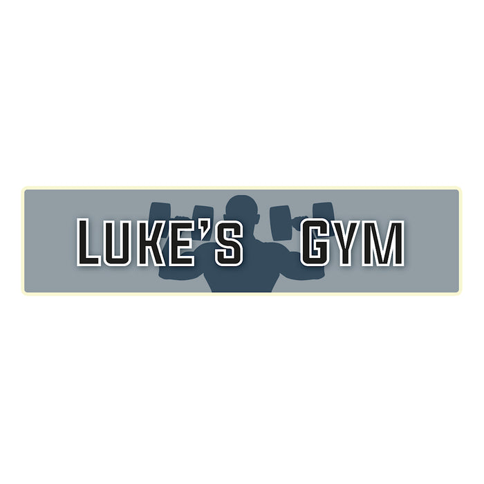 Personalised Gym Sign (Your Text) - Mancave Workout Room