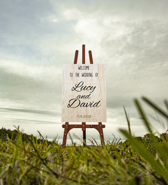 Personalised Wedding/ Engagement Welcome Sign, Welcome To Our Wedding - Birch